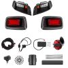 Golf Cart Light Kit, 12 Volt, Street Legal LED Headlight and Tail Light Kit with Wiring Harness, Turn Signals, Hazard Light, Switch Horn, Brake Pad
