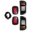 Golf Cart Light Kit, 12 Volt, LED Headlight and Tail Light Kit with Wiring Harness, Switch, Zip Ties, ABS Housing, High-Brightness