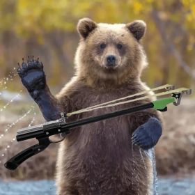 "Sturdy Stainless Steel Slingshot – Modern Hunting Equipment with Strong Construction, Ergonomic Design for Maximum Accuracy & Control"