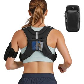 Weighted Vest, 8 lbs Body Weight Vest for Men Women, with Reflective Stripe, Adjustable Buckle, Workout Equipment for Strength Training, Running