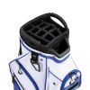 Golf Cart Bag, 15 Way Top Divider Organizer, Golf Club Bag with Full-length Divider, Storage Pockets, Ergonomic Shoulder Strap, Rain Hood