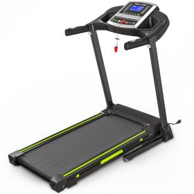 Folding Treadmill for Home, 3.5HP Quiet Motor & App Control, 3D Virtual Running, Shock Absorption, 400 lb Capacity, LCD Display, Bluetooth Speakers