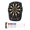 Electronic Dart Board, 13.5" Target Dartboard with 43 Games & 200+ Variations for Up to 8 Players, 6 Dart Shafts with Flights & 50 Soft Tips