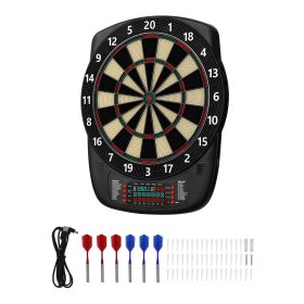 Electronic Dart Board, 13.5" Target Dartboard with 43 Games & 200+ Variations for Up to 8 Players, 6 Dart Shafts with Flights & 50 Soft Tips
