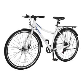Hybrid Bike, Lightweight Aluminum Frame Bike, 700c Wheel Men and Women Hybrid Bicycle