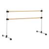 Ballet Barre, 6 Ft Double Beechwood Barre Bar for Home, Freestanding Portable Ballet Stretching Dance Bars