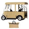 Golf Cart Enclosure, with 4-Sided Fairway Deluxe, 300D Waterproof Driving Enclosure with Transparent Windows