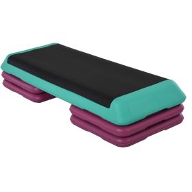 3.9"/5.9"/7.9" Aerobic Stepper Exercise with Non-Slip Top for Home, Office, Indoor, Outdoor, Multicolour