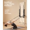 Wall Mounted Pilates Reformer Machine, Maple Wood Pilates Springboard, Exercise Equipment with Resistance Springs, Yoga Fitness Trainer