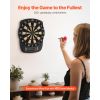 Electronic Dart Board, 13.5" Target Dartboard with 43 Games & 200+ Variations for Up to 8 Players, 6 Dart Shafts with Flights & 50 Soft Tips