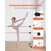 Ballet Barre, 6 Ft Double Beechwood Barre Bar for Home, Freestanding Portable Ballet Stretching Dance Bars