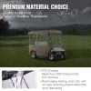 Golf Cart Enclosure, with 4-Sided Fairway Deluxe, 300D Waterproof Driving Enclosure with Transparent Windows