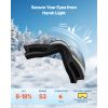 Frameless Ski Goggles, Magnet Cylindrical Lens with Silver Mirror Revo Coating, OTG Anti fog Snow Goggles for Men Women