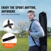 Badminton Net, Height Adjustable Volleyball Net, 17ft Wide Foldable Pickleball Net, Portable Easy Setup Tennis Net Set with Poles, Stand and Carry Bag