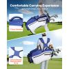 Golf Cart Bag, 7 Way Top Divider Organizer, Club Stand Bag with Full-length Divider, Handles, Dual Support Legs, Storage Pockets, Dual Shoulder Straps