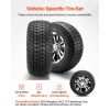 Golf Cart Wheels, 10" 205/50-10 Black Aluminum Alloy Golf Cart Tires and Wheels Combo (Set of 4) Fit Club Car, EZGO, Yamaha