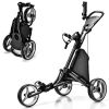 1PC 3 Wheels Folding Golf Push Cart with Storage Bag and Scoreboard