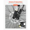Hybrid Bike, Lightweight Aluminum Frame Bike, 700c Wheel Men and Women Hybrid Bicycle, Step-Through Adult Urban City Commuter Bikes
