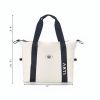 Cream duffle bag