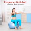 Exercise Ball for Balance Stability Fitness Workout Yoga Pilates at Home Office & Gym Birthing Ball for Pregnancy, Office Ball Chair