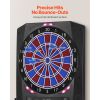 Electronic Dart Board, 13.5" Target Dartboard with 45 Games & 474 Variations for Up to 8 Players, 6 Dart Shafts with Flights & 50 Soft Tips