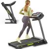 Folding Treadmill for Home, 3.5HP Quiet Motor & App Control, 3D Virtual Running, Shock Absorption, 400 lb Capacity, LCD Display, Bluetooth Speakers