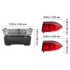 Golf Cart Light Kit, 12V, Street Legal LED Headlight and Taillight Kit with Wiring Harness, Turn Signals, Hazard Light, Switch Horn, Brake Pad