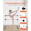 Ballet Barre, 4 Ft Double Beechwood Barre Bar for Home, Freestanding Portable Ballet Stretching Dance Bars