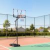 Portable Basketball Stand, 5.25 to 10 ft Height Adjustment Basketball Hoop & Goal