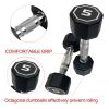 Premium Octagonal Dumbbell, Large Numbers, Hard Chrome Plated Handle Dumbbells to Assist with Push-Ups