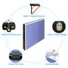 4.5ft Table Tennis Table Foldable & Portable Ping Pong Table Set with Net and 2 Ping Pong Paddles for Indoor Outdoor Game