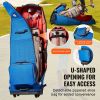 Golf Travel Bag, Outdoors Soft-Sided Golf Travel Cover, Heavy Duty 1200D Polyester Oxford Wear-Resistant Waterproof, Padded Luggage Case with Wheels