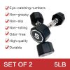 Premium Octagonal Dumbbell, Large Numbers, Hard Chrome Plated Handle Dumbbells to Assist with Push-Ups