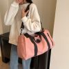 Women's Lightweight Nylon Weekender Duffel Bag with Side Pocket