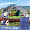 Camping Sleeping Pad, Ultralight Camping Mat with Pillow Built-in Foot Pump, 4" Thick Inflatable Sleeping Mat Compact for Backpacking, Hiking